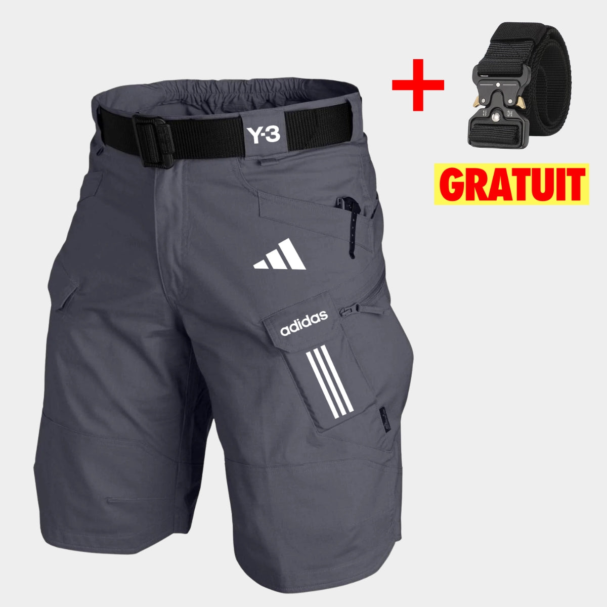 Short Cargo Tactique + Ceinturon Gratuit — PRIX DÉSTOCKAGE