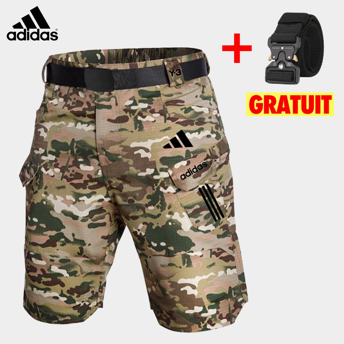 Short Cargo Tactique + Ceinturon Gratuit || PRIX DÉSTOCKAGE