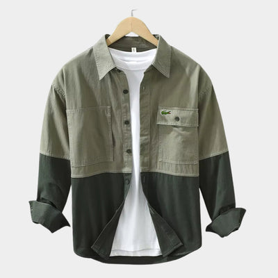 Chemise Bicolore Décontractée - PRIX DÉSTOCKAGE
