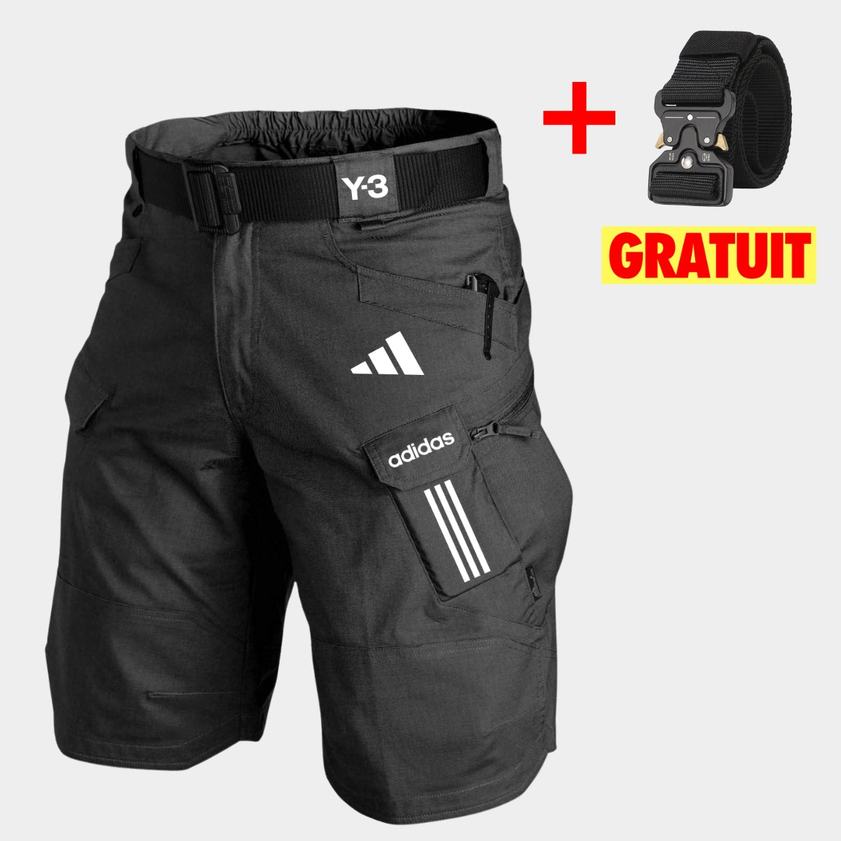 Short Cargo Tactique + Ceinturon Gratuit — PRIX DÉSTOCKAGE
