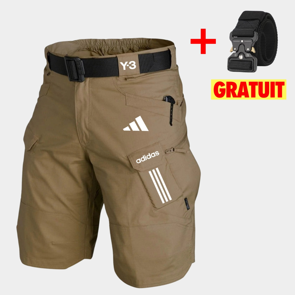 Short Cargo Tactique + Ceinturon Gratuit — PRIX DÉSTOCKAGE