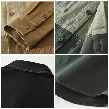 Chemise Bicolore Décontractée - PRIX DÉSTOCKAGE